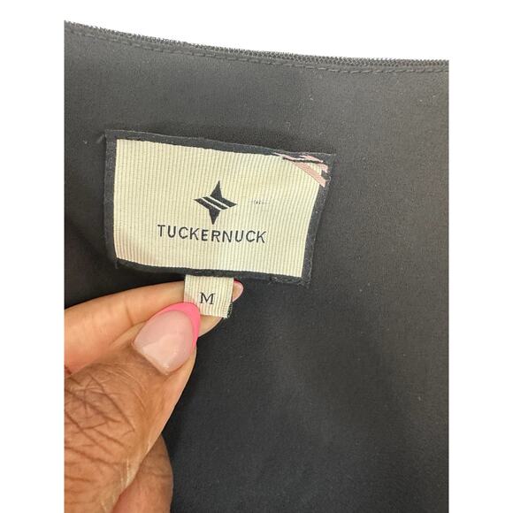 Tuckernuck Black Onyx Wedding Guest Tulle Giselle Formal Maxi Gown Dress Medium - Picture 3 of 15